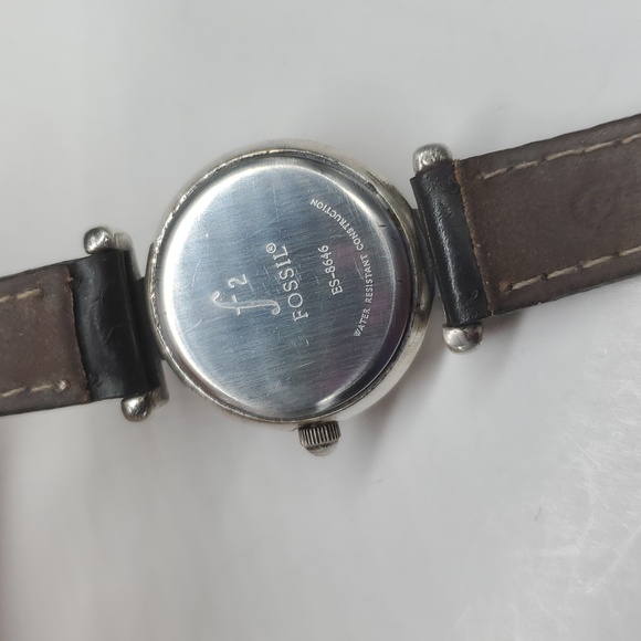 Vintage Fossil ES8646 Watch Black Leather Band - Picture 7 of 12
